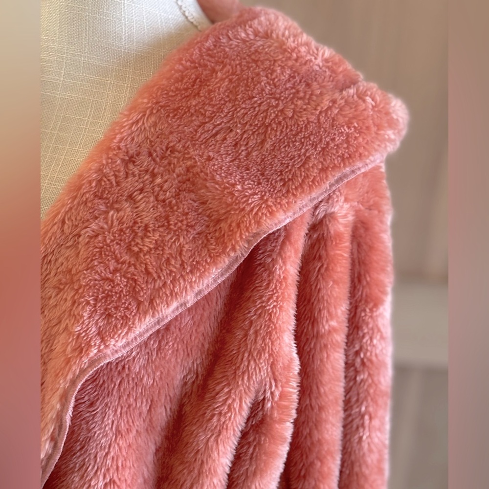 Zenana Coral Teddy Hooded Jacket. Long Sleeve | Fleece Women’s Sz-S EUC Cozy - Picture 5 of 10